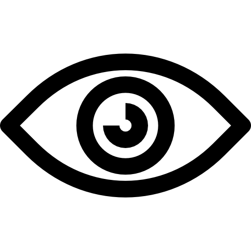einfaches Symbol eines Auge